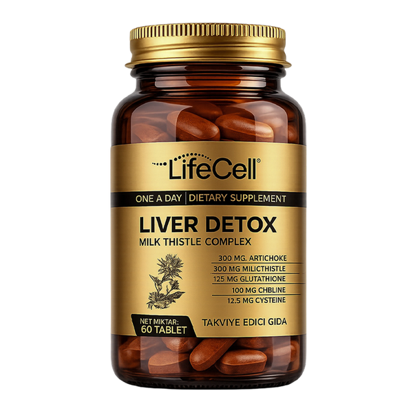 Liver Detox - Glutatyon, Devedikeni Ve Enginar İçeren Takviye Edici Gıda