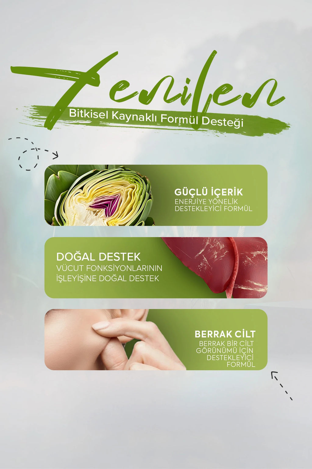 Liver Detox - Glutatyon, Devedikeni Ve Enginar İçeren Takviye Edici Gıda
