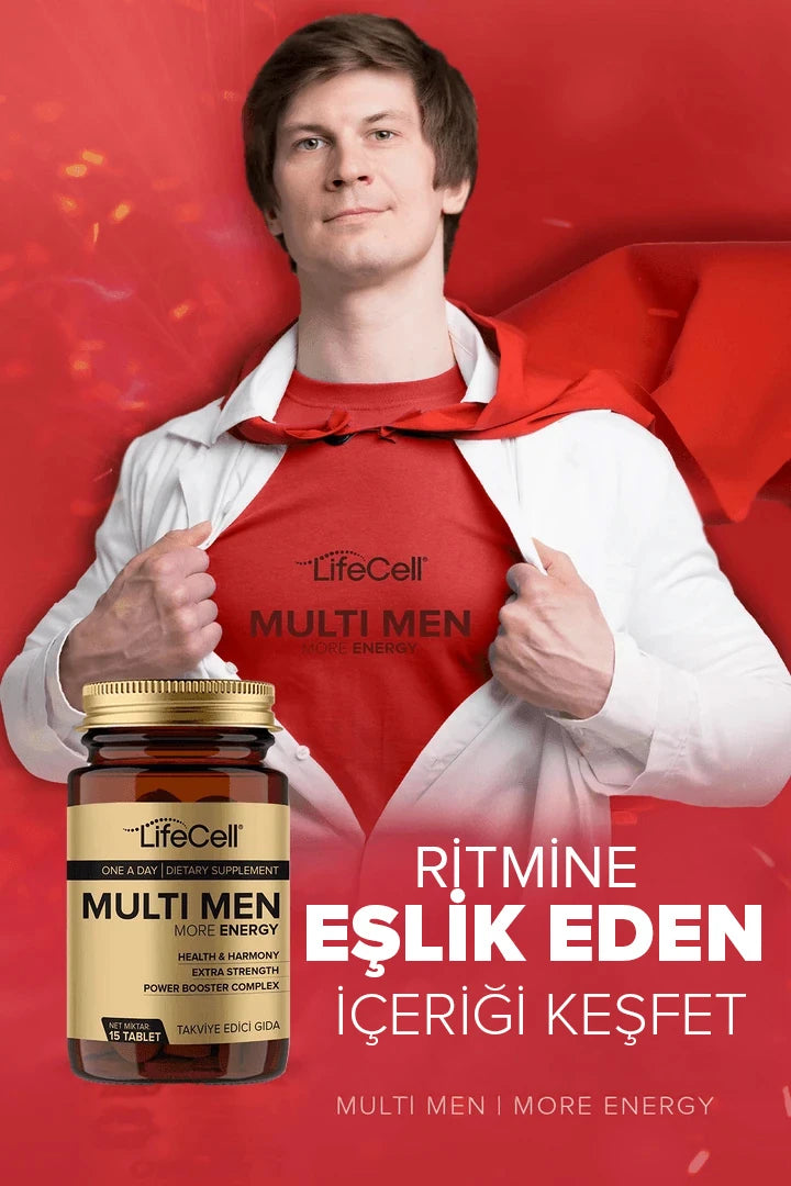 Multi Men Power Booster Complex | More Energy ( Erkeklere Özel Multivitamin Desteği )