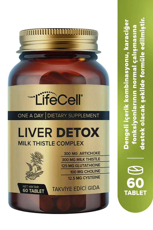 Liver Detox - Glutatyon, Devedikeni Ve Enginar İçeren Takviye Edici Gıda