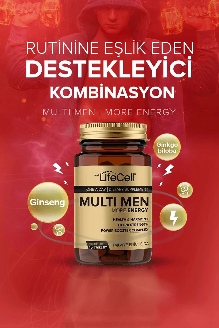 Multi Men Power Booster Complex | More Energy ( Erkeklere Özel Multivitamin Desteği )